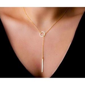 Women’s Gold Circle Solstice Necklace